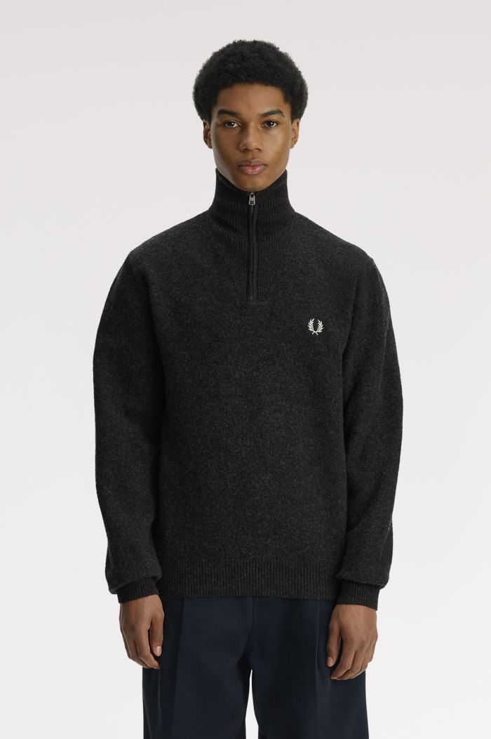 Merino Wool Funnel Neck Jumper